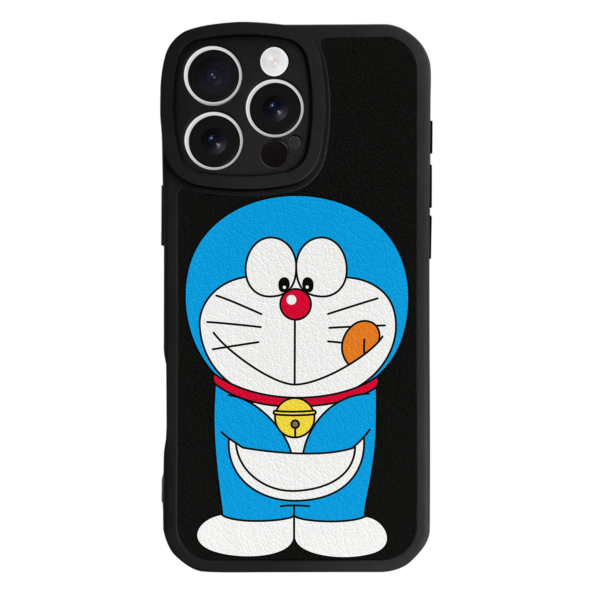 （画像用） ドラえもん Doraemon 【iPhone 16シリーズ対応】シリコンスマホケース（レザー調） 材質：シリコン